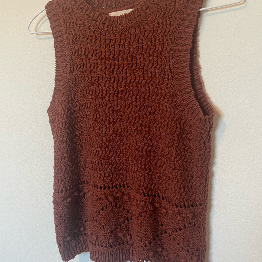Universal Thread Rust Knit Top